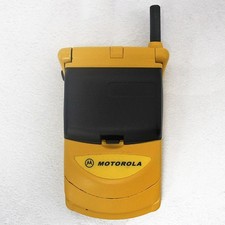 Téléphone Cellulaire Motorola Startac 338 Jaune Noir GSM 1996 Usagé