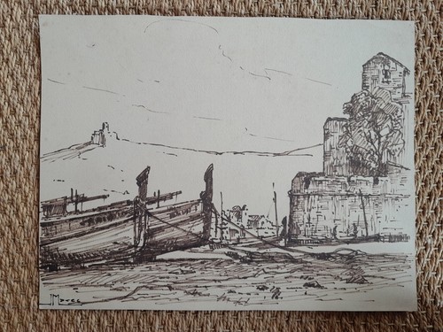 Dessin port méditerannée - port,