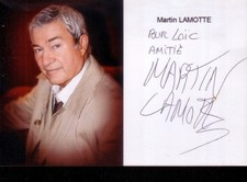 Martin LAMOTTE * AUTOGRAPHE / DEDICACE