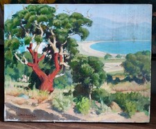 ANCIEN TABLEAU HST PLAGE DU