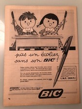 ◕ Publicité Vintage Advertising Stylo Bic ◕ Années 60 ◕ 1 page ◕