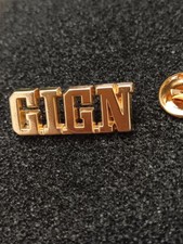 Pin's Pins Pin Enamel 61 Métal Doré Gendarmerie Groupe intervention Logo "GIGN" 