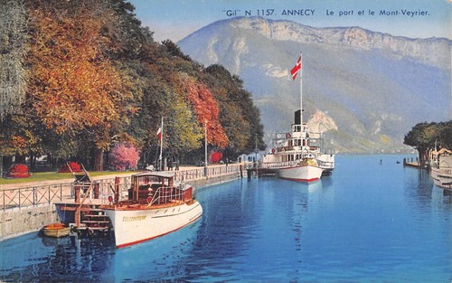 Cpa annecy port et - cpa, /