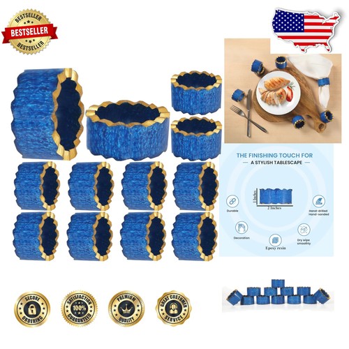 Handmade epoxy napkin rings - handmade,