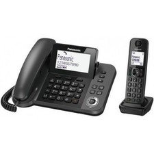 Panasonic KX-TGF310 DECT Noir Téléphone Fixe Avec Cordless Supplémentaire
