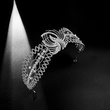  Bijoux Pour Cheveux Serre Tete Strass Coiffure En Couronne De Cristal