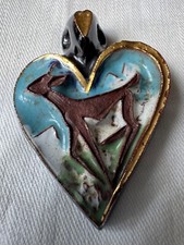 Pendentif en Céramique. Signé Paul URFER.