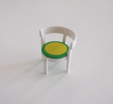PLAYMOBIL (R2123) MAISON MODERNE - Chaise Blanche Assise Vert Jaune Cuisine 5329