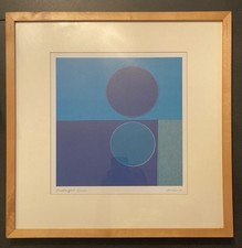 Lithographie Amaina For IKEA " Midnight Moon " Tableau Imprimé 47,5 x 47,5 cm