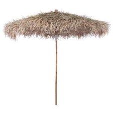 Parasol en bambou avec toit en feuille de bananier 210 cm Helloshop26 02_0008581