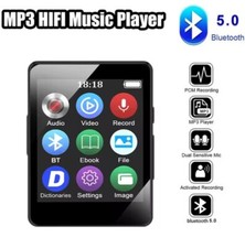 Lecteur MP3 portable avec écran LED, Bluetooth 5.0, haut-parleur stéréo de musiq