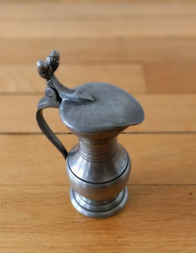 Ancien petit pot étain - ancien,