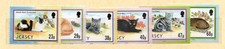 JERSEY - Chats - Série de 6 timbres - Neufs**
