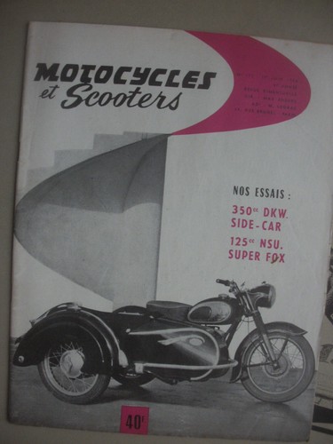 Dkw 350 side car nsu - dkw,
