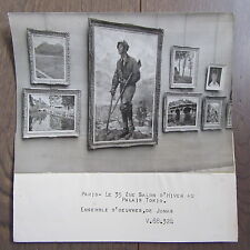 PHOTO DE PRESSE 1943 OEUVRES LUCIEN JONAS PALAIS TOKYO SALON D'HIVER
