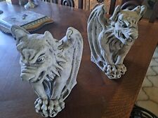 Lot de 2 gargouilles dragon gothiques copie cathédrale de Paris