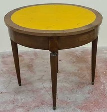 Table jeu demi lune bois - demi-lune.,