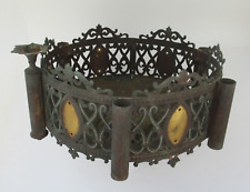 Armature  de lustre d'église en bronze à 6 feux , incomplète , XIXème siècle