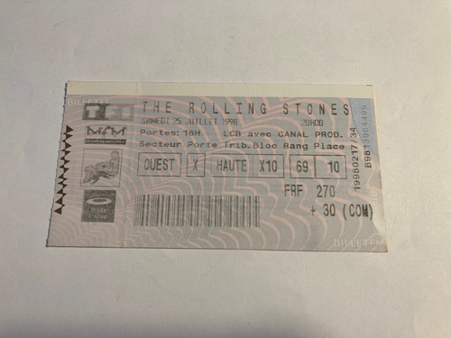 Ticket billet place concert - ticket,