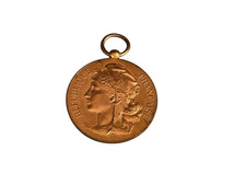 ANCIENNE MÉDAILLE BRONZE DE 1902 ÉTAT NEUF MONTBREHAIN 02 TIR CARABINE CHASSE