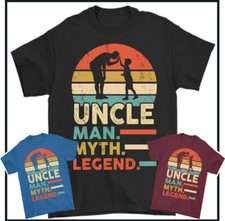 Oncle The Homme Myth Legend T-Shirt, Père De Jour T-Shirt Cadeau Nièce Neveu