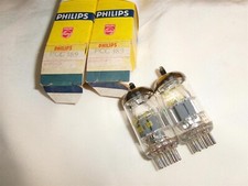 2x LAMPE PCC189 = 7ES8 RTC PHILIPS HEERLEN TUBE DIMPLE GETTER TESTED NOS NIB °=