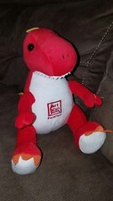 America's Thanksgiving Parade Detroit red dinosaur plush Art Van Advertising 