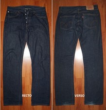 JEANS LEVIS 501 "straight" W31 L34 (FR t41)  bleu brut 2007