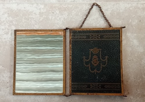 Ancien miroir triptyque ancien