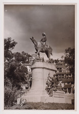 12x17 cm - MADAGASCAR Tananarive 1955 Statue de Gallieni -Vintage argentic print