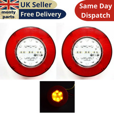 2x Rond 12V Arrière Fluo