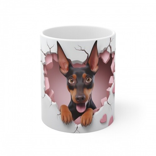 Mug chien doberman idée - mug,