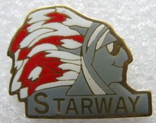 Pin's STARWAY avec un Indien Gris #C2