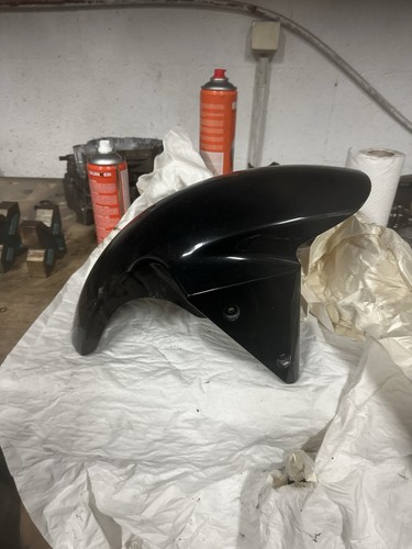Garde boue noir kawasaki - av,