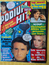 PODIUM Hit n° 130 - magazine de DECEMBRE 1982 - JJ Goldman, J. Iglésias, Sheila