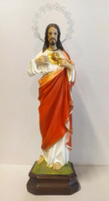 Statue Jésus Sacré Coeur CM