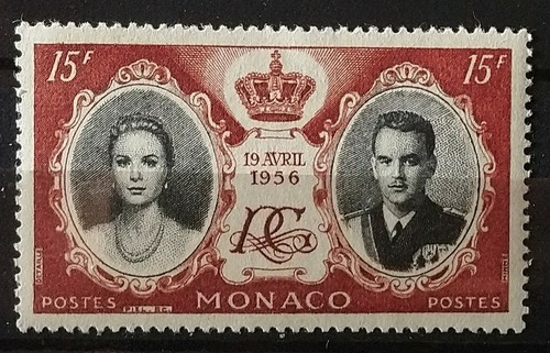 Monaco timbre 477 - monaco, mariage