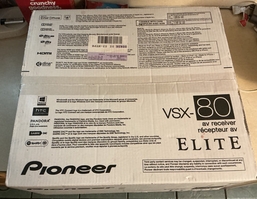 Pioneer elite vsx av - pioneer,