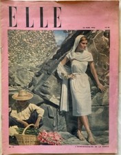 ELLE Magazine n° 19 du 26 Mars 1946 ancienne revue de mode couture