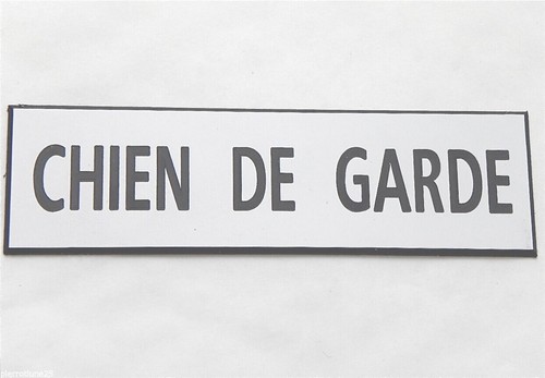 Plaque gravée chien - gravée, garde