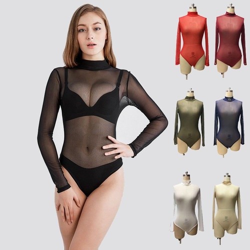 Femme transparent justaucorps - transparent,