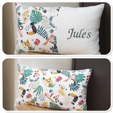 Coussin personnalisé avec une broderie (Naissance, Enfant, Adulte).