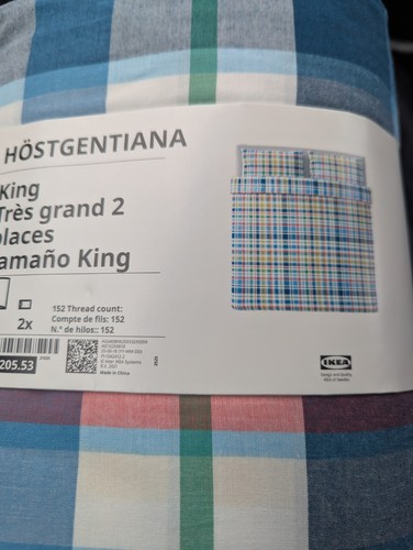 Ikea hostgentiana king duvet - ikea,