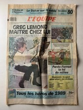 L'EQUIPE 28 DECEMBRE 1989 GREG