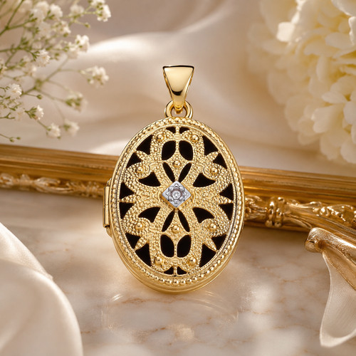élégant pendentif médaillon - Élégant,