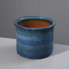 Grand cache pot Rimini Blu céramique vintage style Aldo Londi Bitossi 1970s