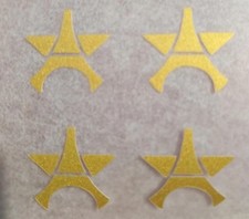 Étoile PSG champions d'Europe 2025 flocage -lot de 4étoiles couleur or