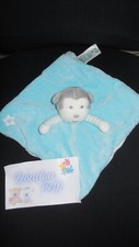 93/ doudou plat singe gris