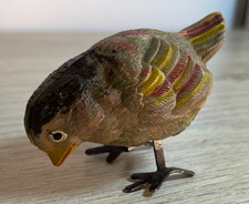 Ancien jouet mécanique : " Titi Le Moineau Picorant " fonctionnant - Marque Gégé