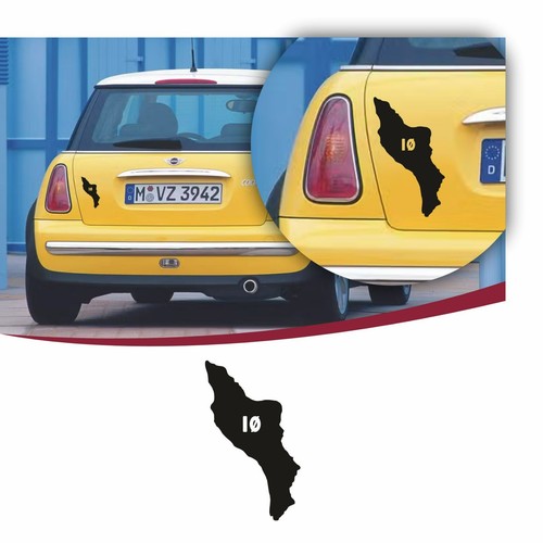 Sticker voiture ile - sticker, d'oléron